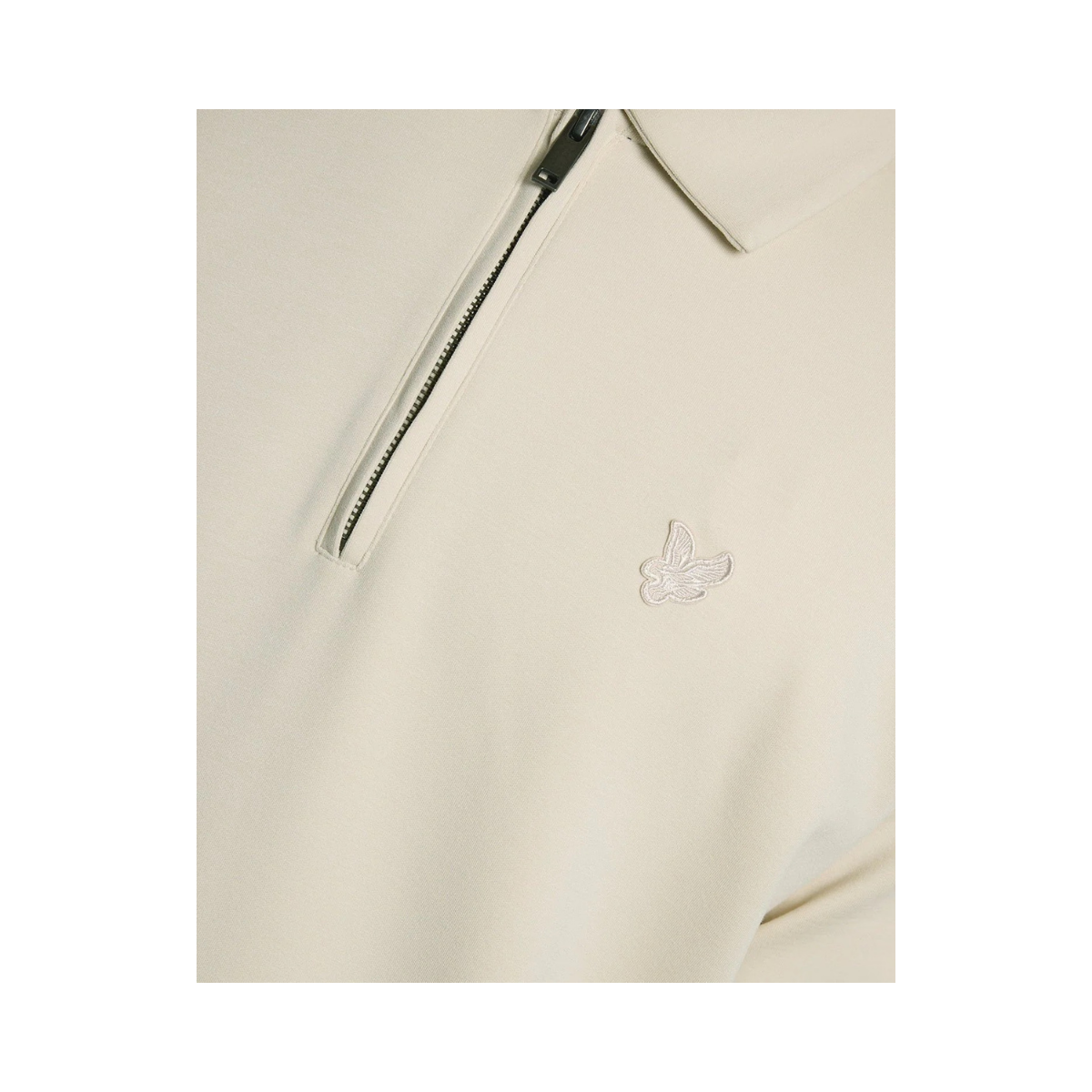 Relaxed Collared Interlock Sweatshirt - Birch