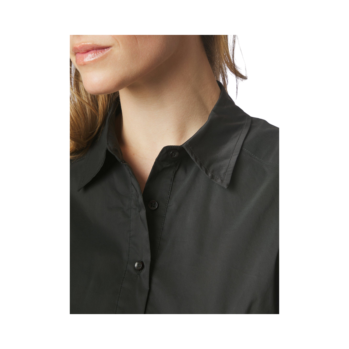 Balara Poplin Shirt - 100 Black