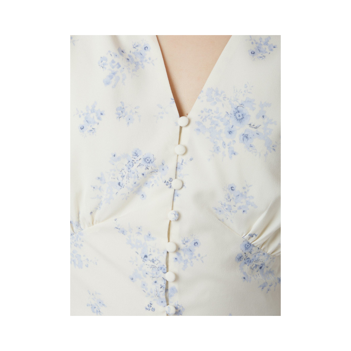 Jasmin Delicate Flower Blouse - Creme