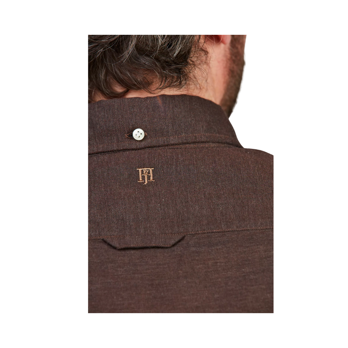Solid Flanel Shirt - Brown