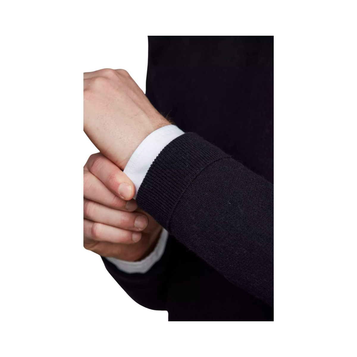 Crew Neck College Sweater - Navy