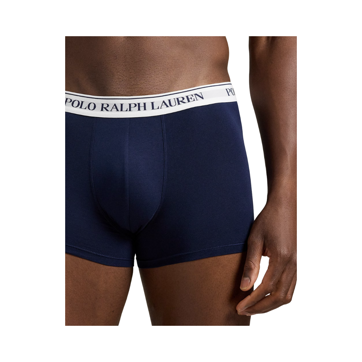 Stretch Cotton Trunk 3-Pack - Navy/White