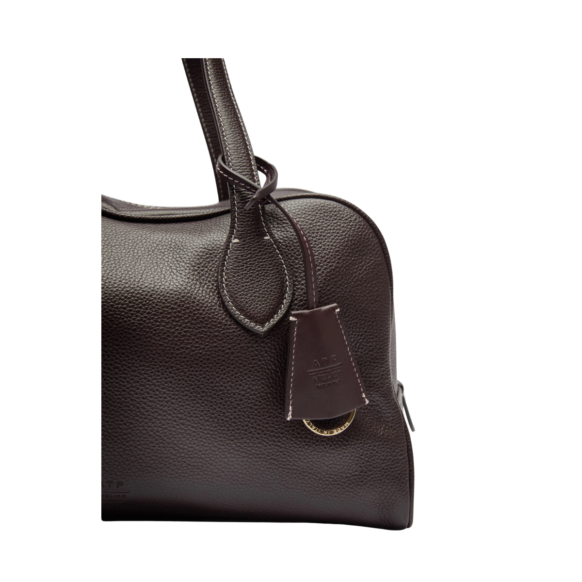 Noale Leather Handle Bag - 1062 Walnut