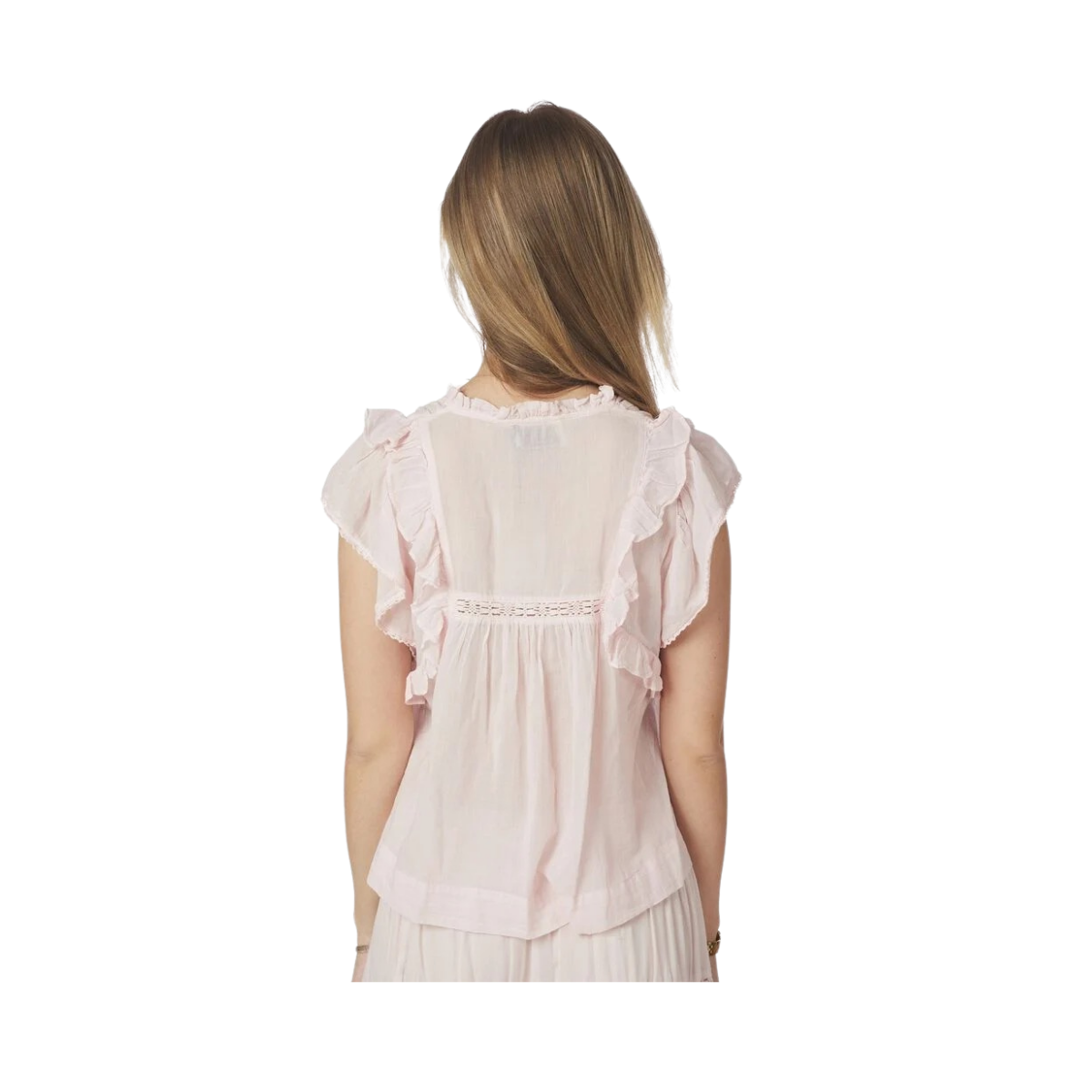 Jayla S Voile Top - Light pink