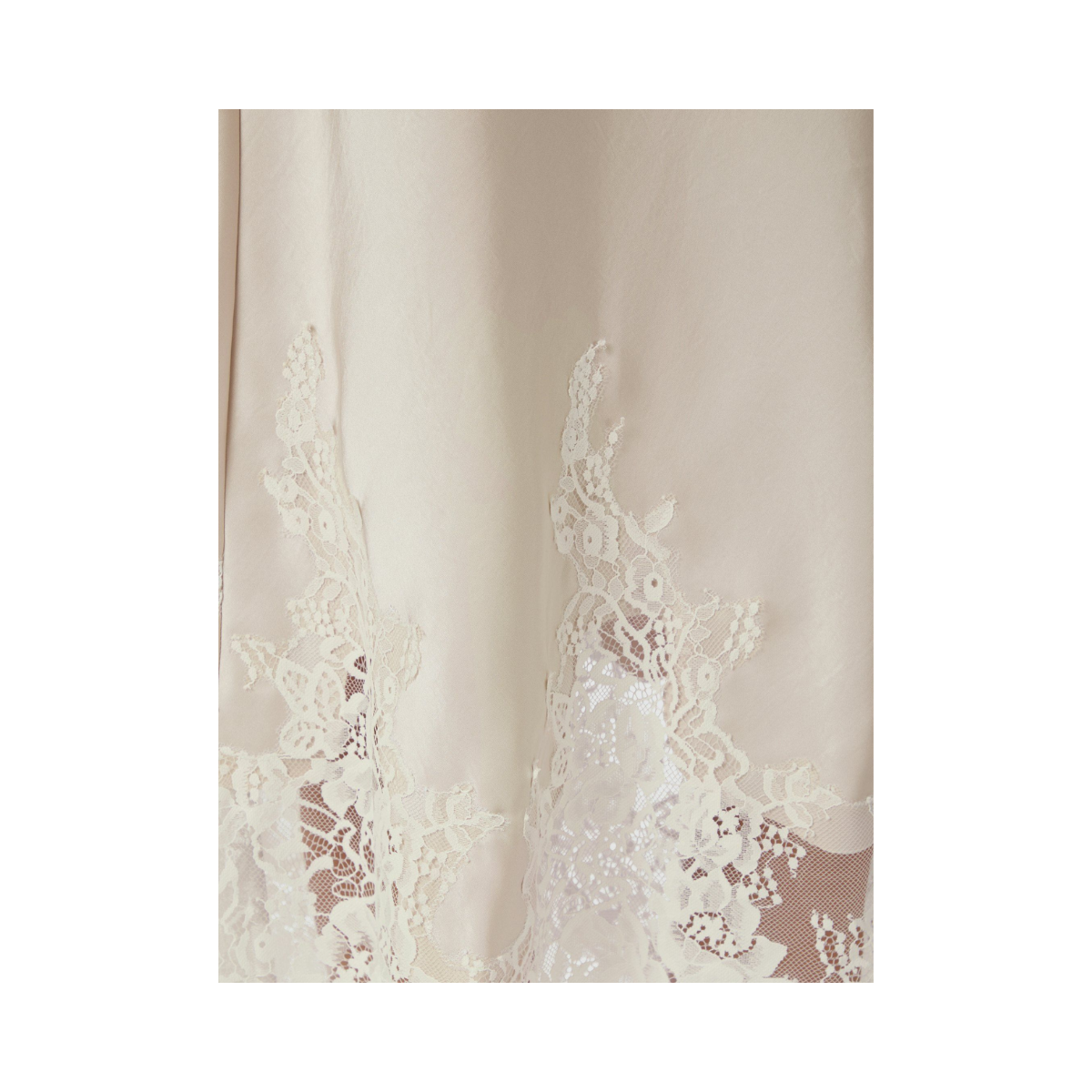 Yelina Heavy Sateen Skirt - Champagne