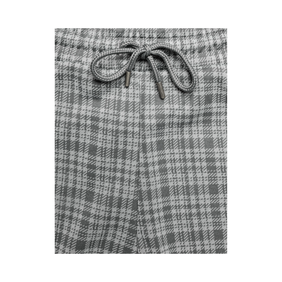 Hawick Check Trackpant - Mid Grey Marl