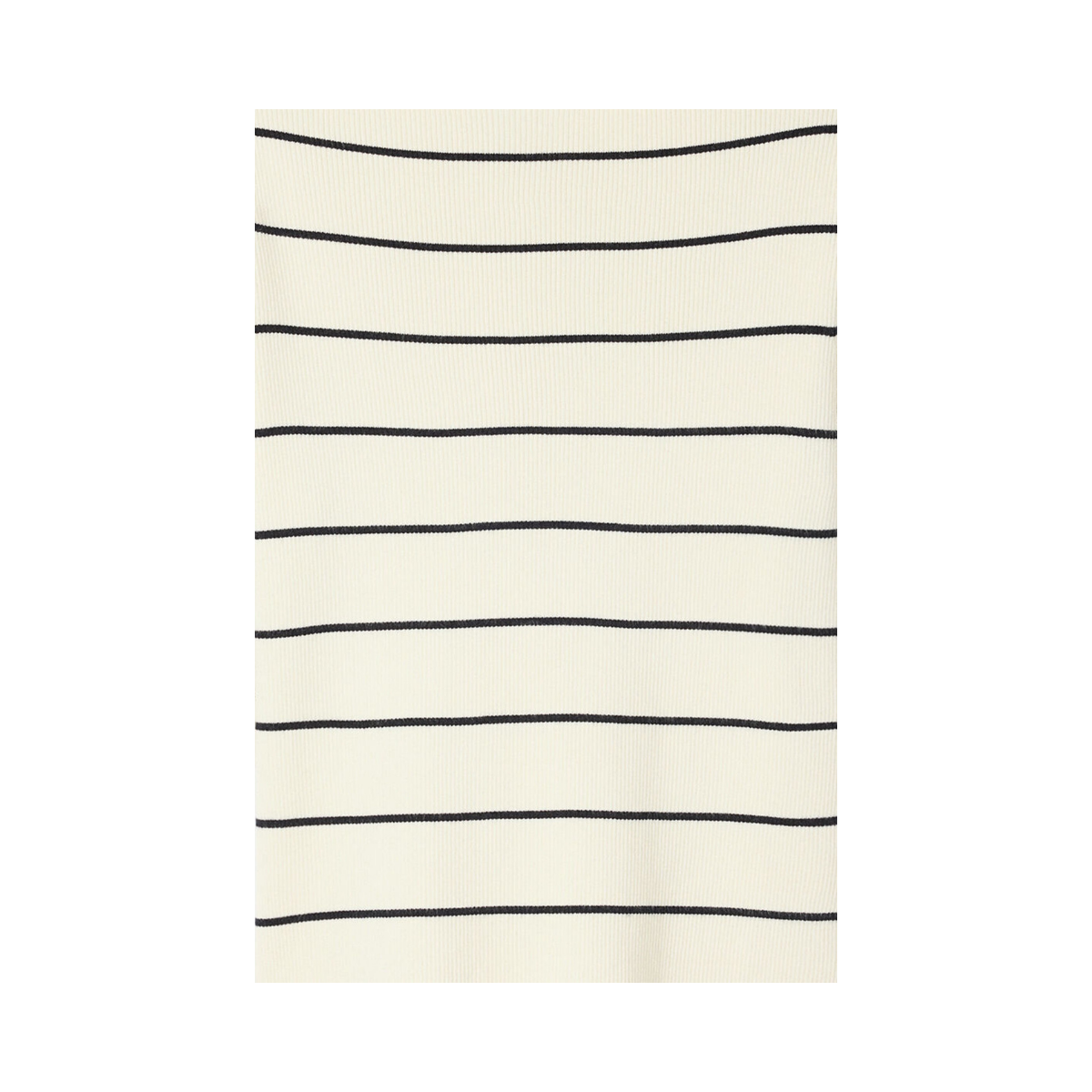 Boatneck Rib Top - White/Navy