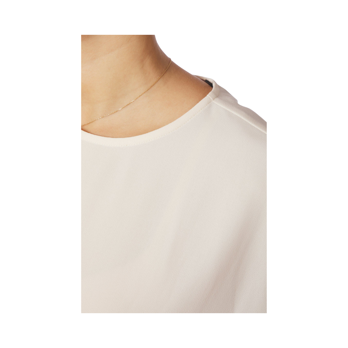 Nerita Asymmetric Blouse - Off White