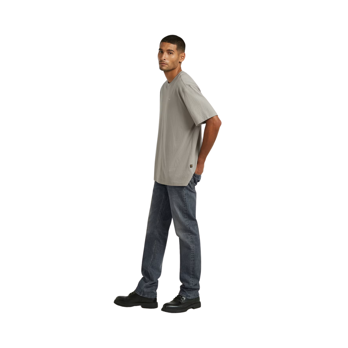 Relaxed Base R Tee - Elephant Skin