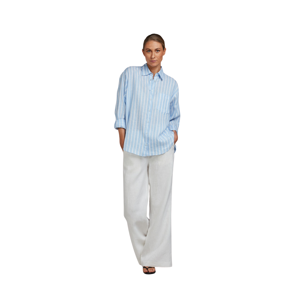 Jackie Shirt - Blue Stripe