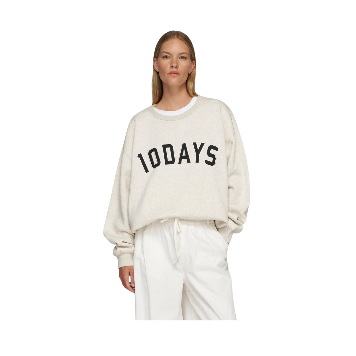 Statement SWEATER - Soft white melee