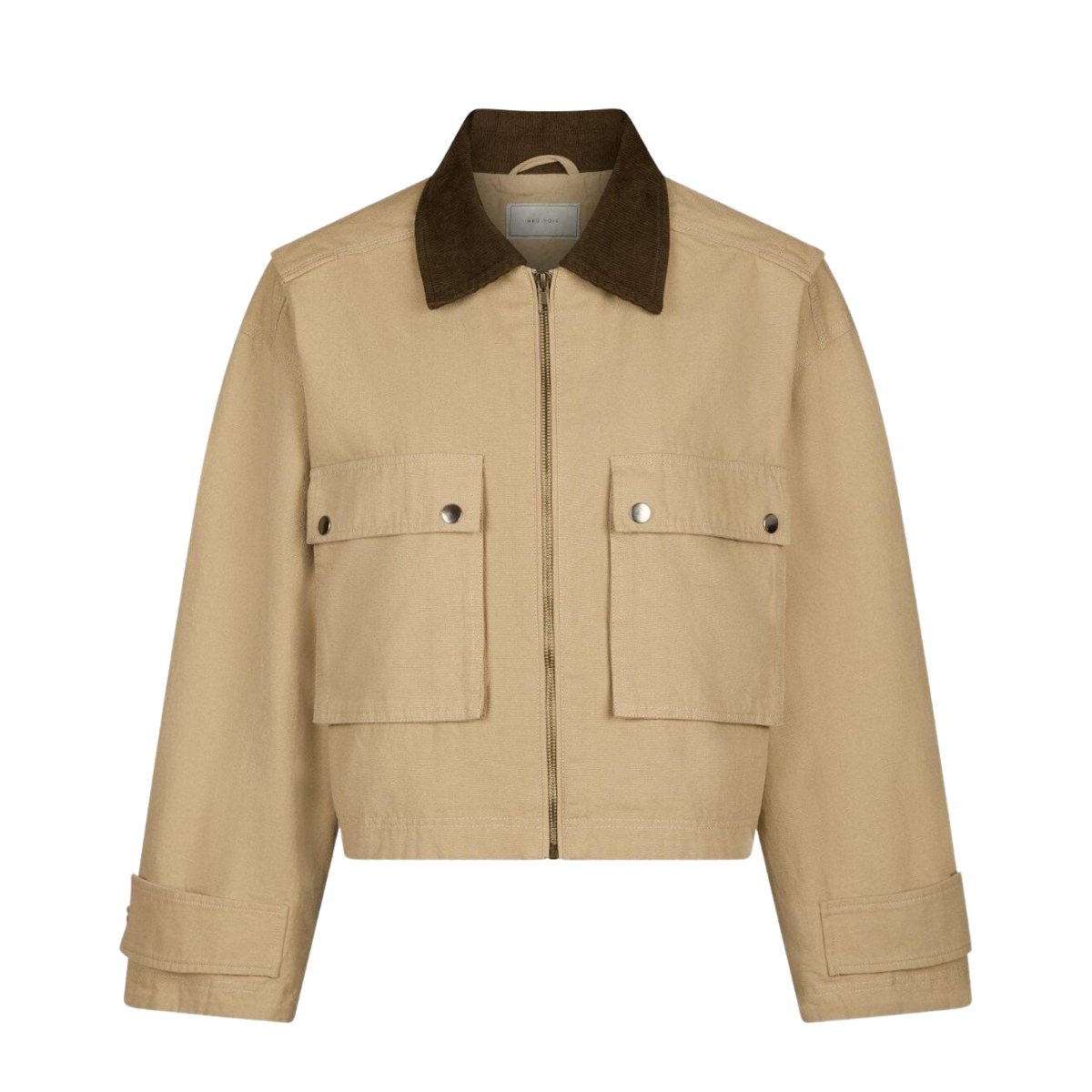 Rivera Canvas Boxy Jacket - Beige