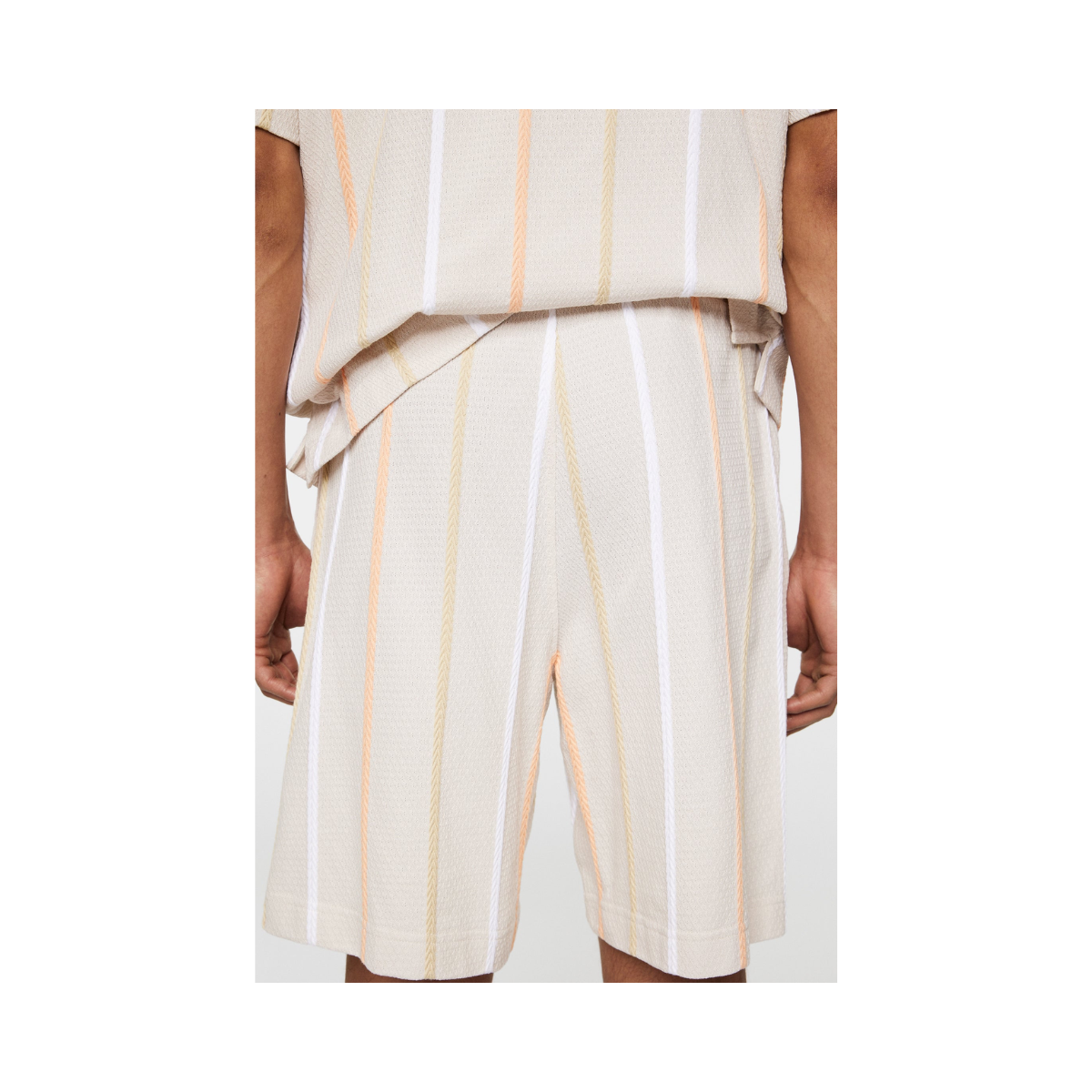Simon Stripe Shorts - Moonbeam