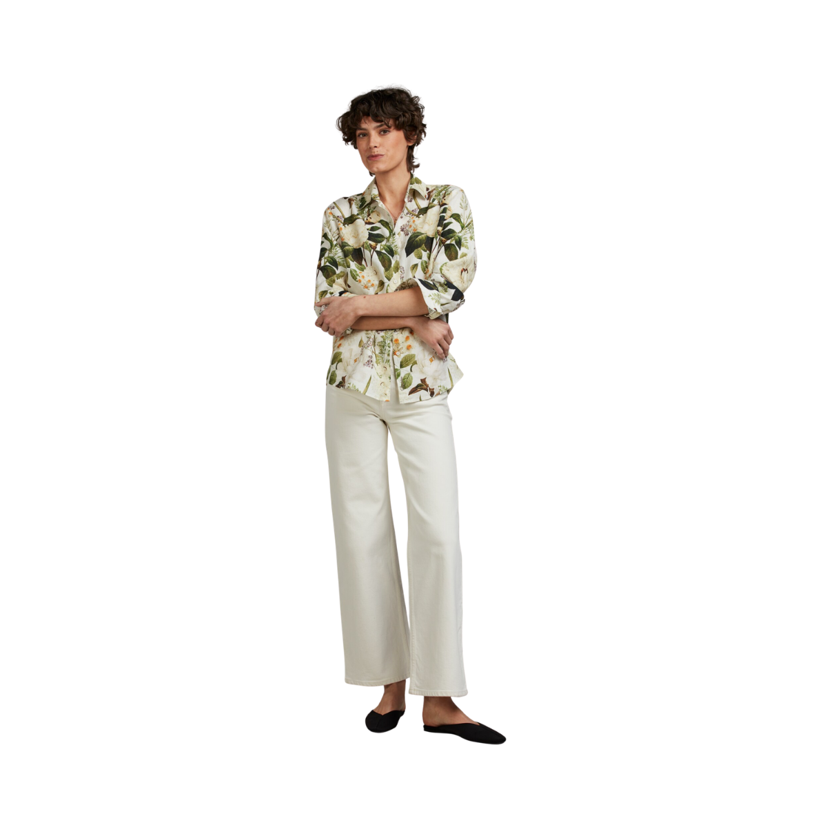 Siri Shirt - Green pattern