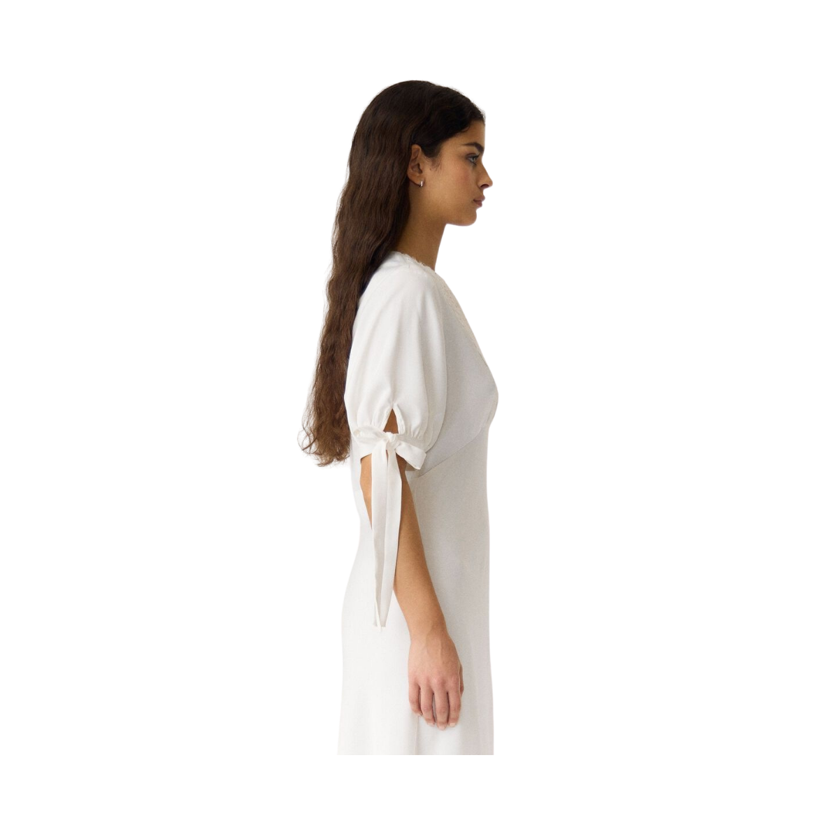 YASPella 2/4 Long Dress - Pristine