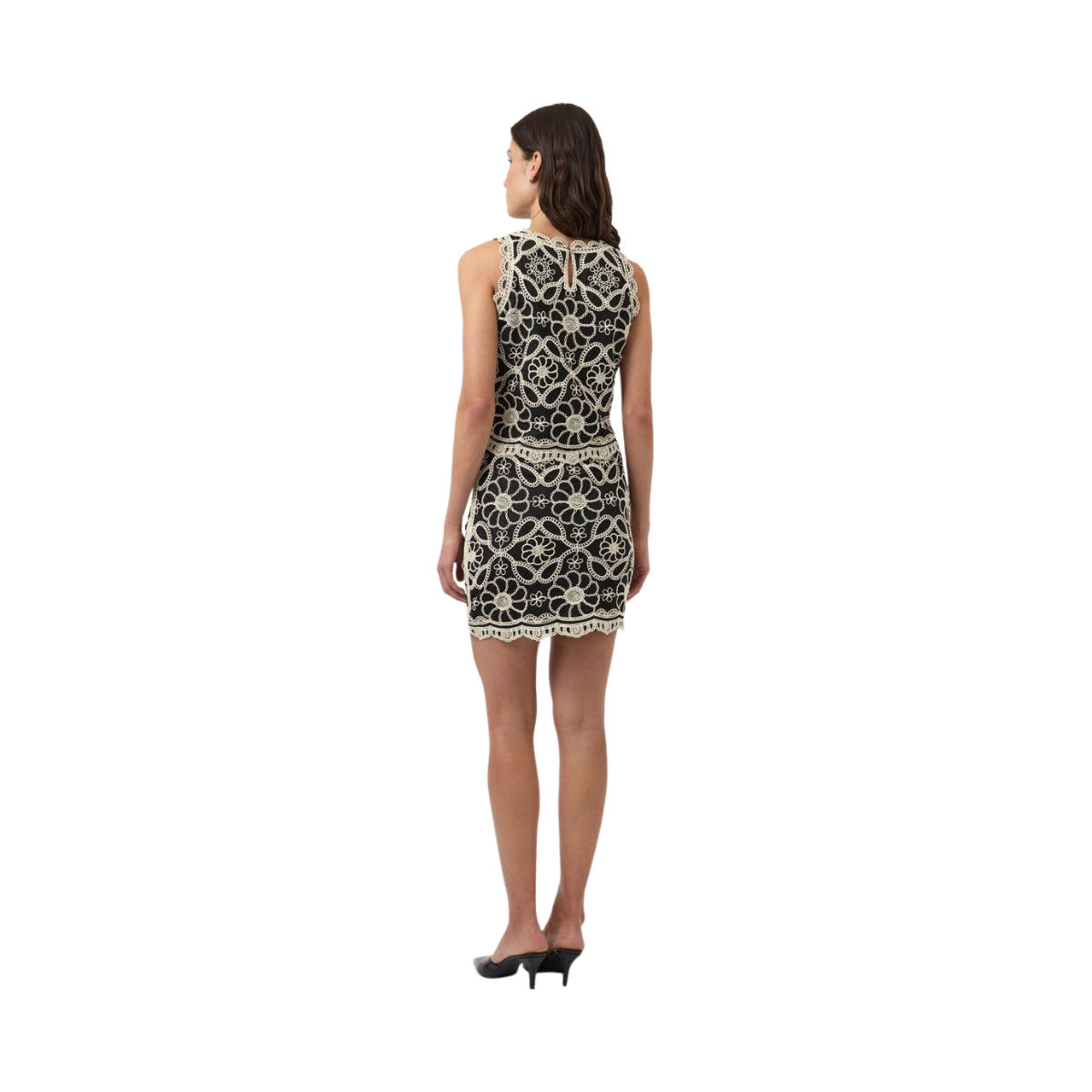 YASCilia Crochet Top - Black