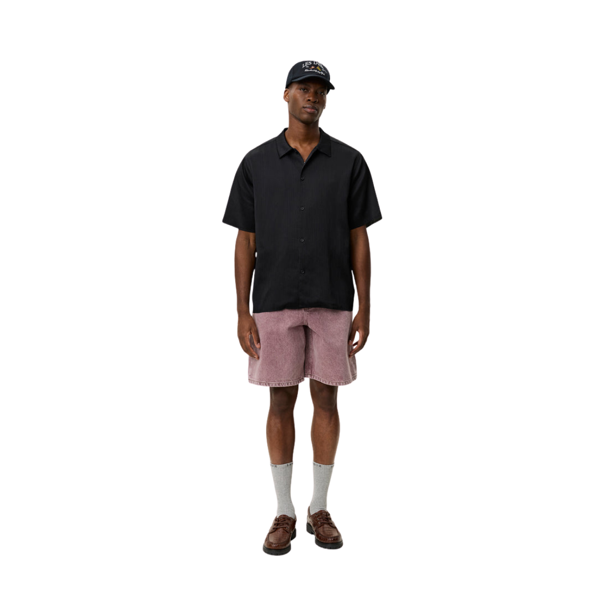 Hector Plissé SS Shirt - 100 Black