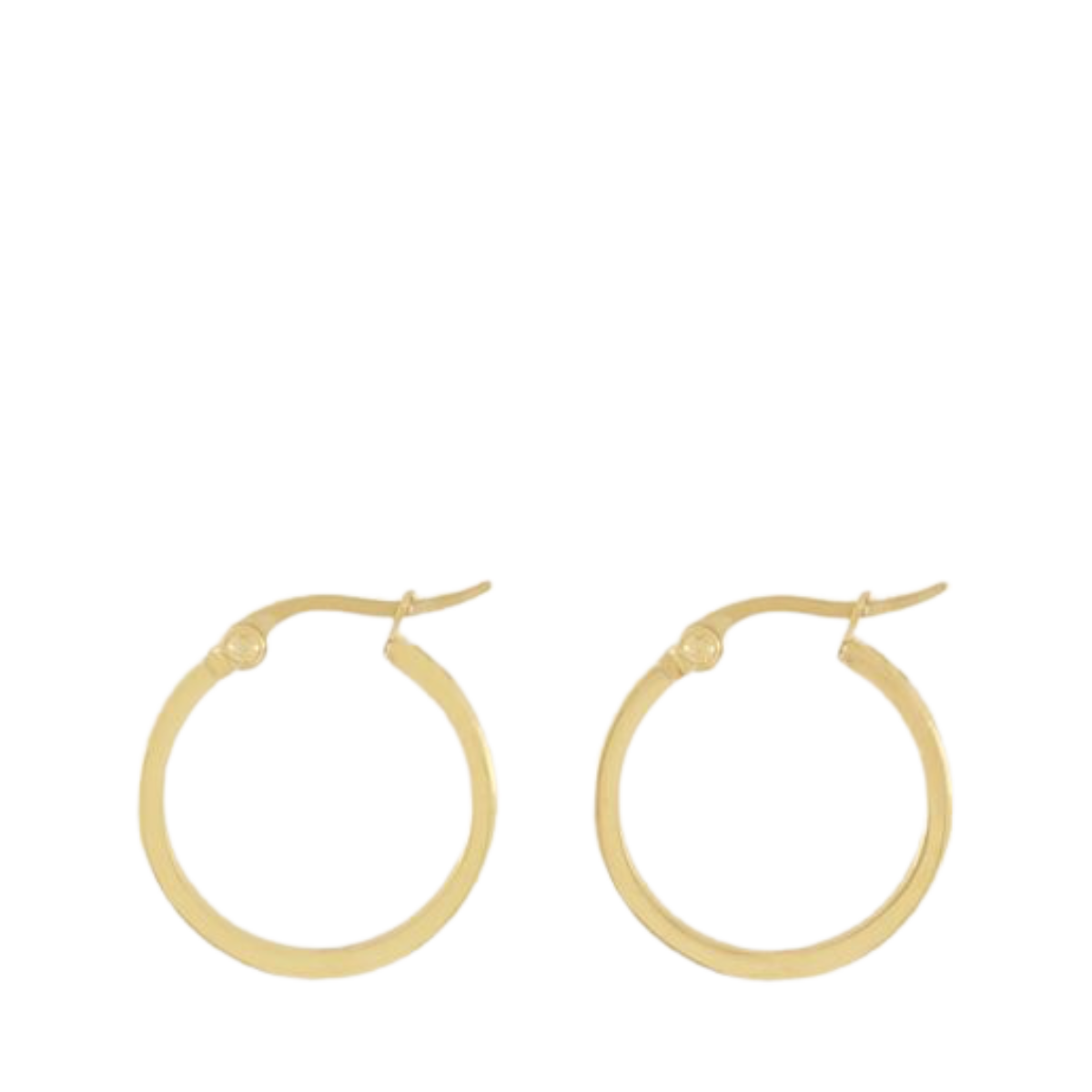 Earrings Engraved Hearts - Gold