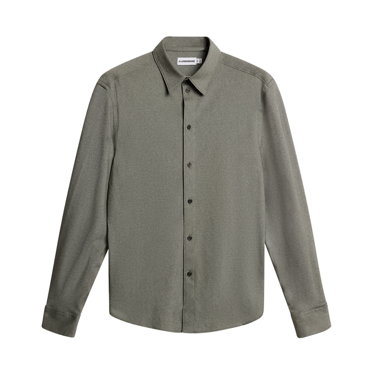 Marlon Pique Jersey Shirt - Forest Green Melange