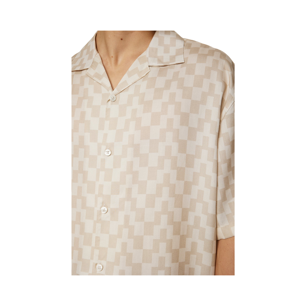 Ellis Stack Bridge Print Shirt - Moonbeam