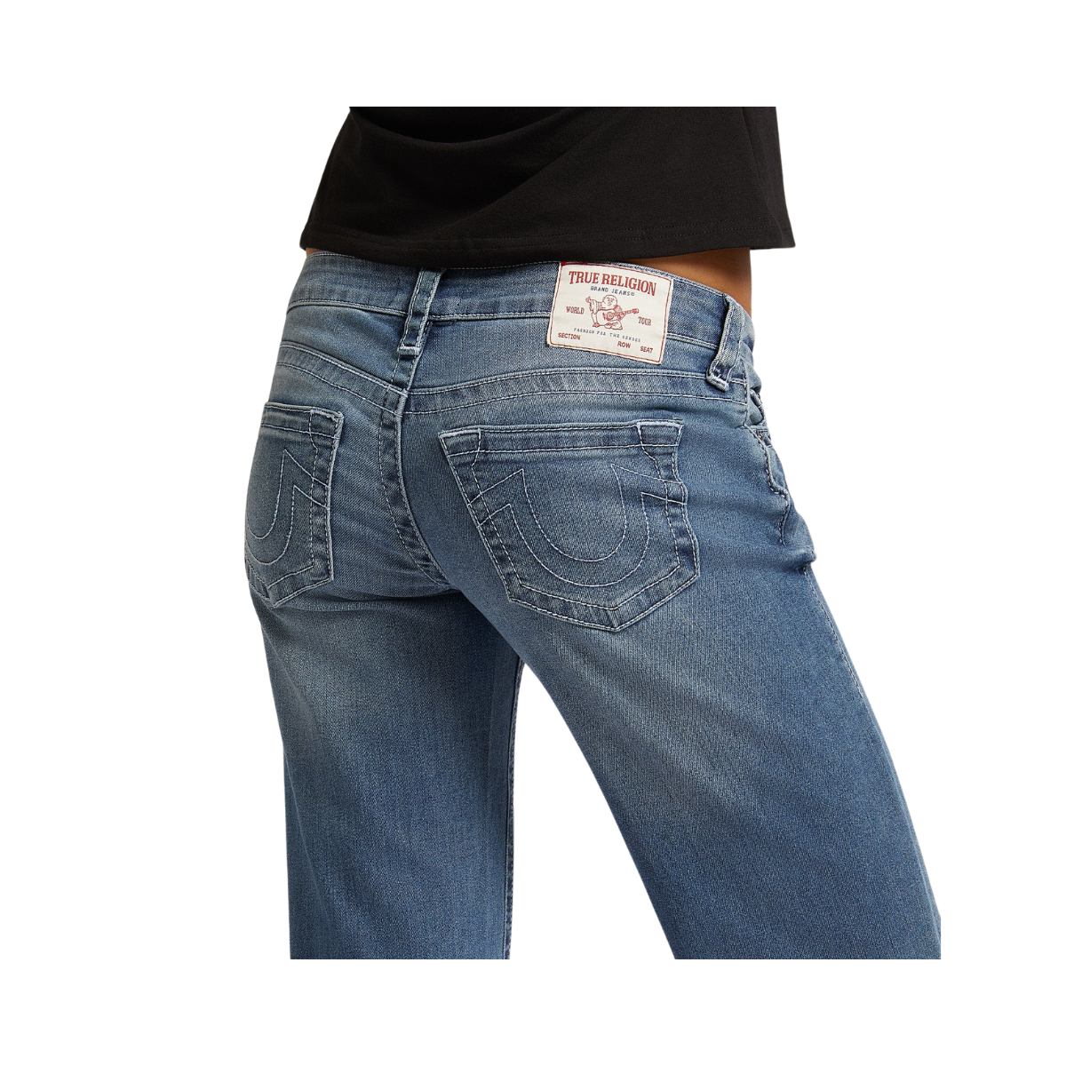 Sarah Low Rise Straight - Medium Wash