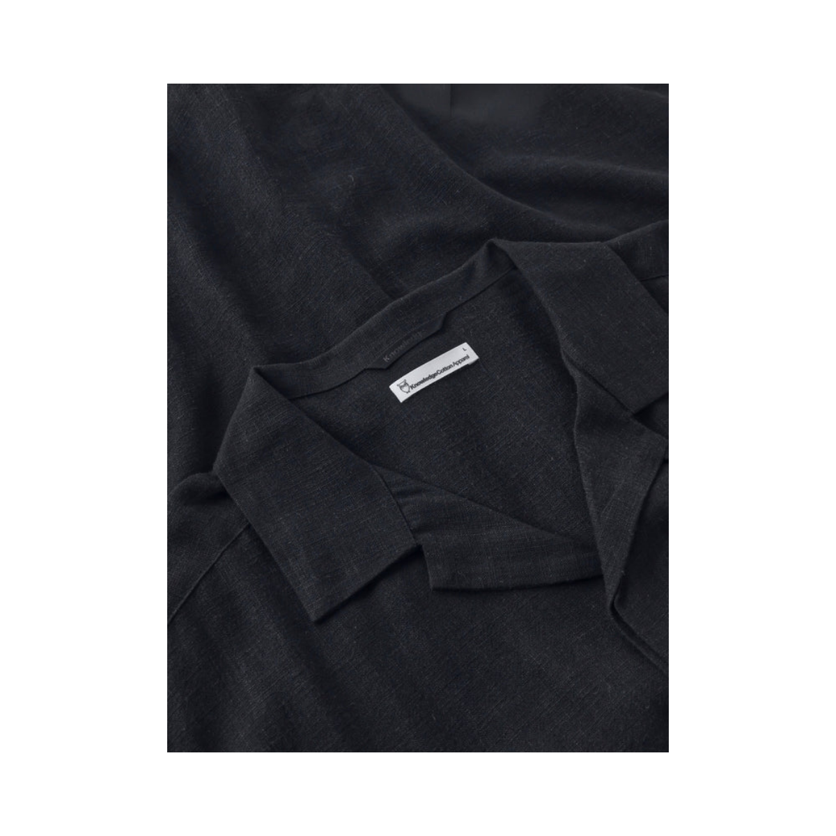 Linen-Mix Shirt - Black Jet