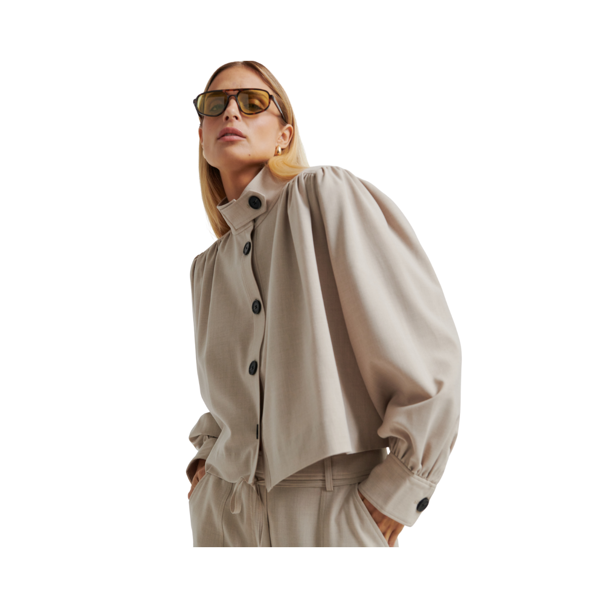 Zoie Jacket - Light Beige Melange