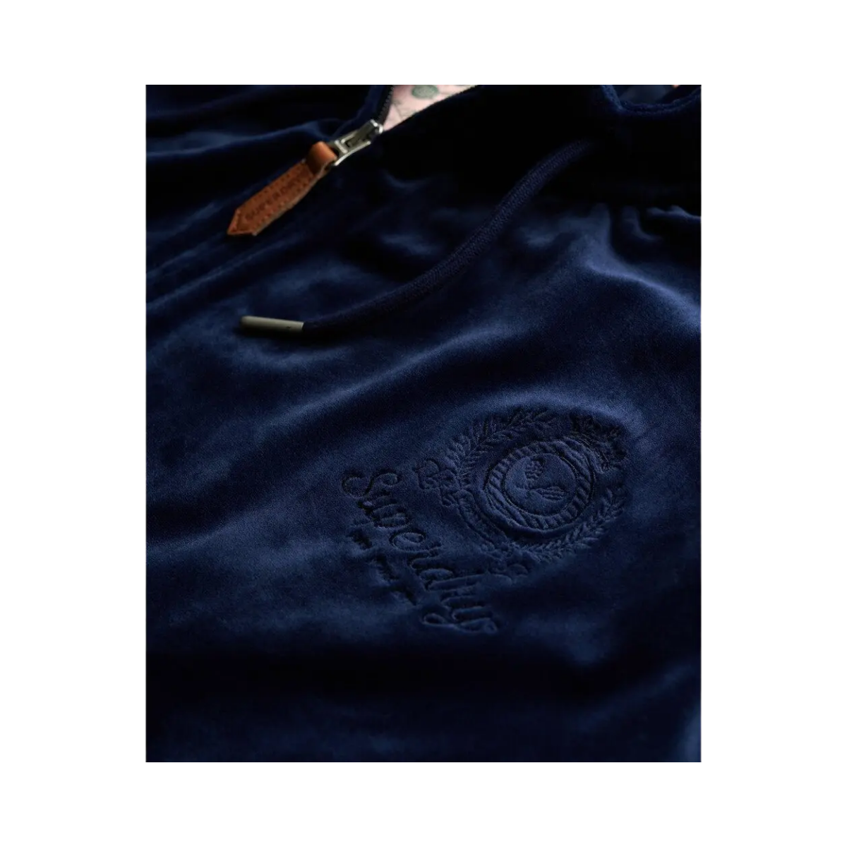 Country Club Velour Ziphood - Eclipse Navy