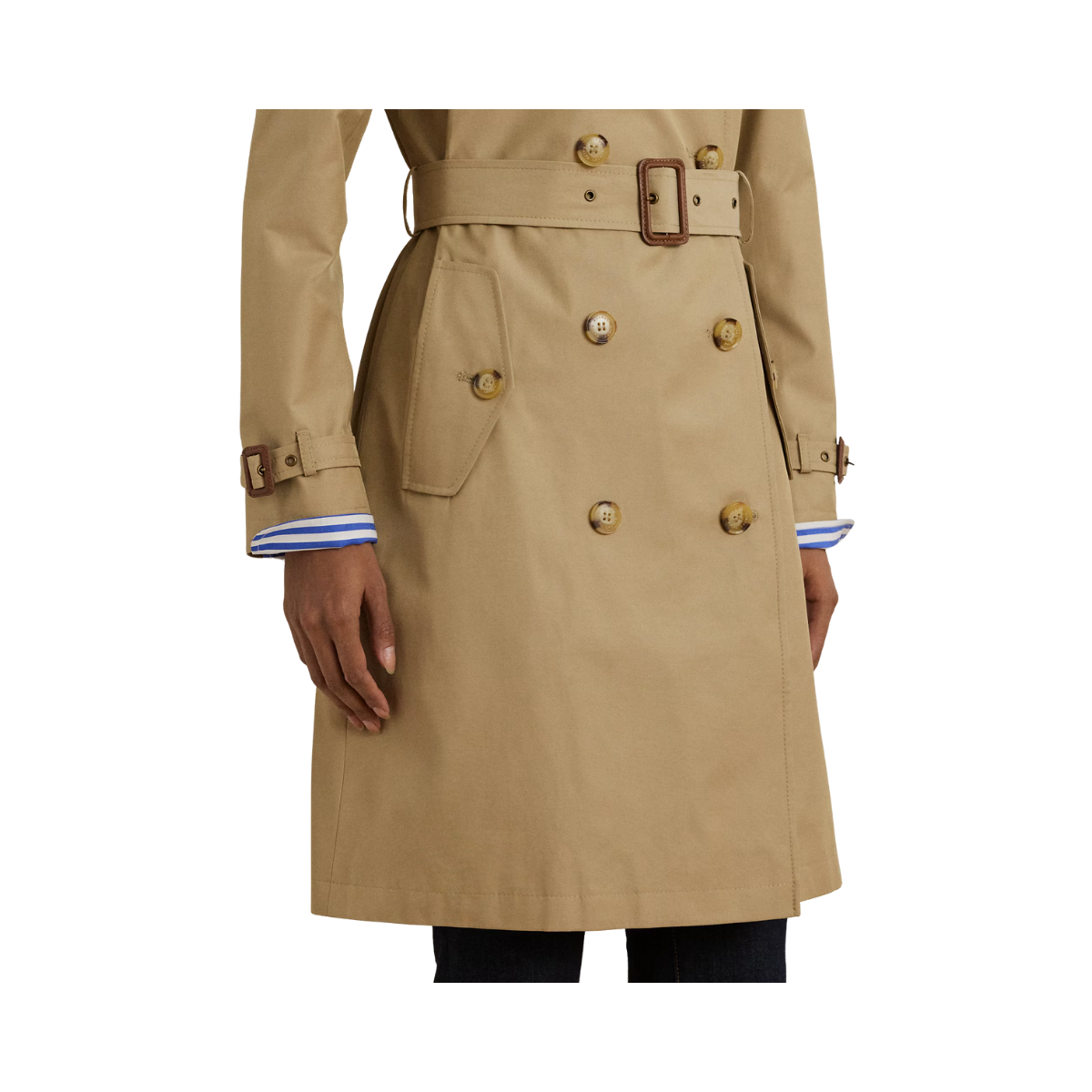 Belted Lined Coat - Birch Tan