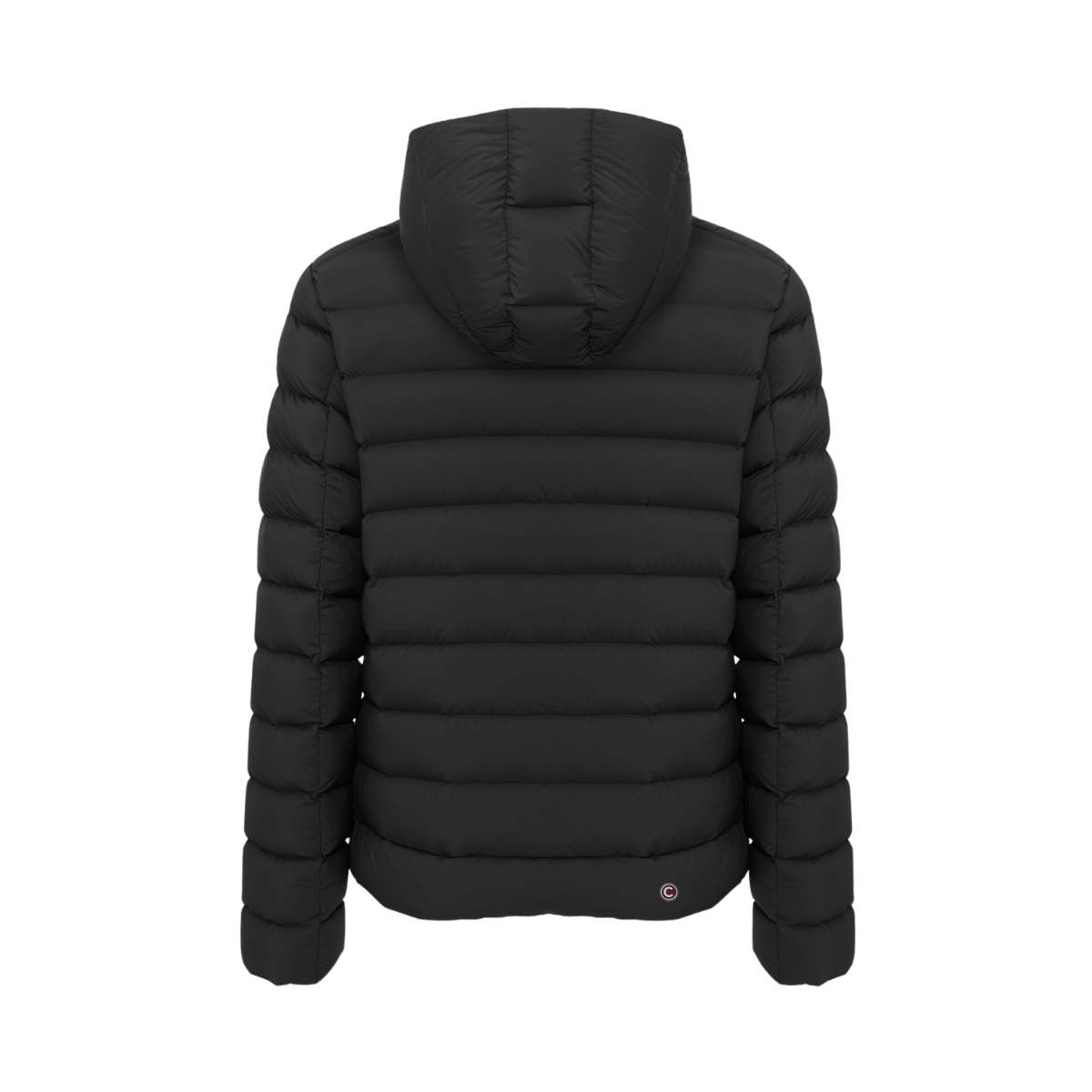 Mens Down Jacket with Hood - Black-Vulcan