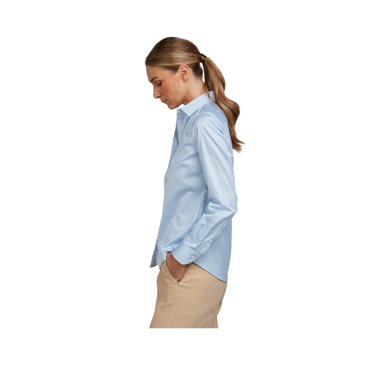 Sofie Shirt - Light blue stripe