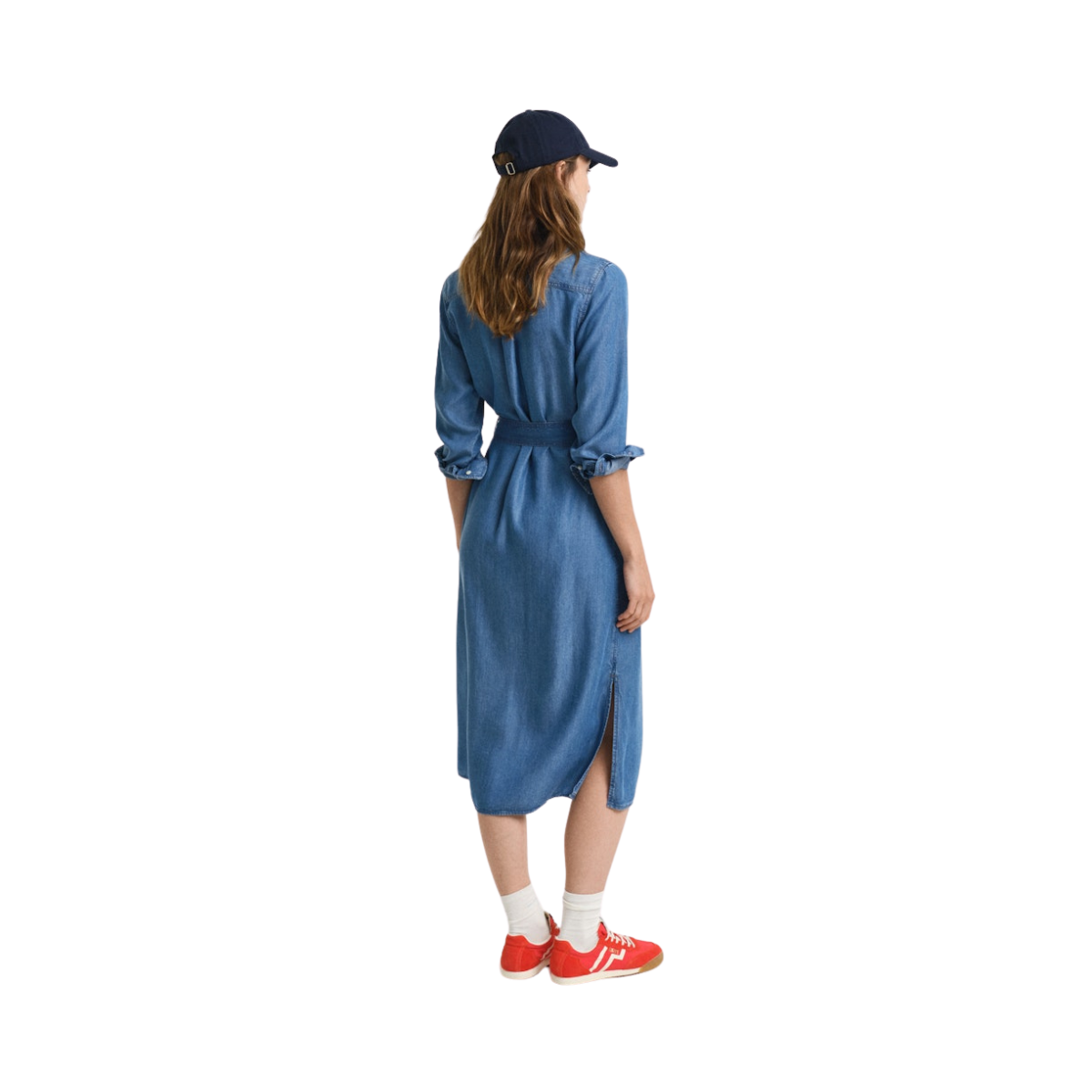 Reg Chambray Shirt Dress - Light Indigo