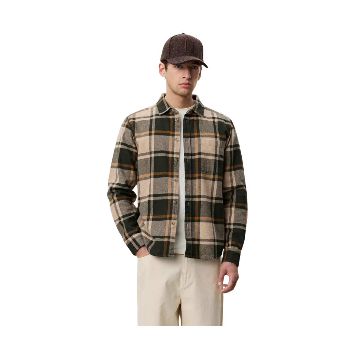 Check Flannel Shirt - Rosin Green