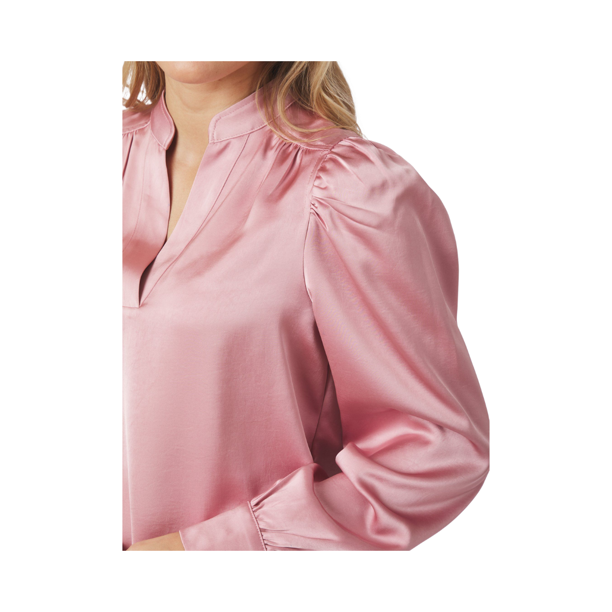 Rosslyn Heavy Sateen Blouse - Evening Rose