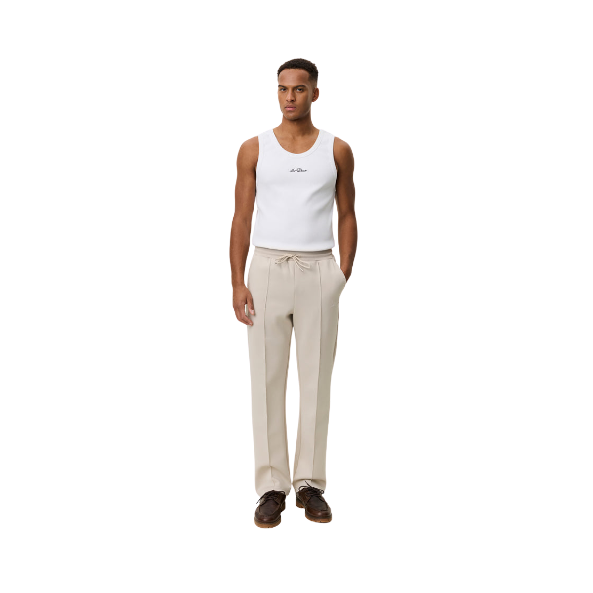 Ballier Crew Casual Track Pants - 815 Light Sand