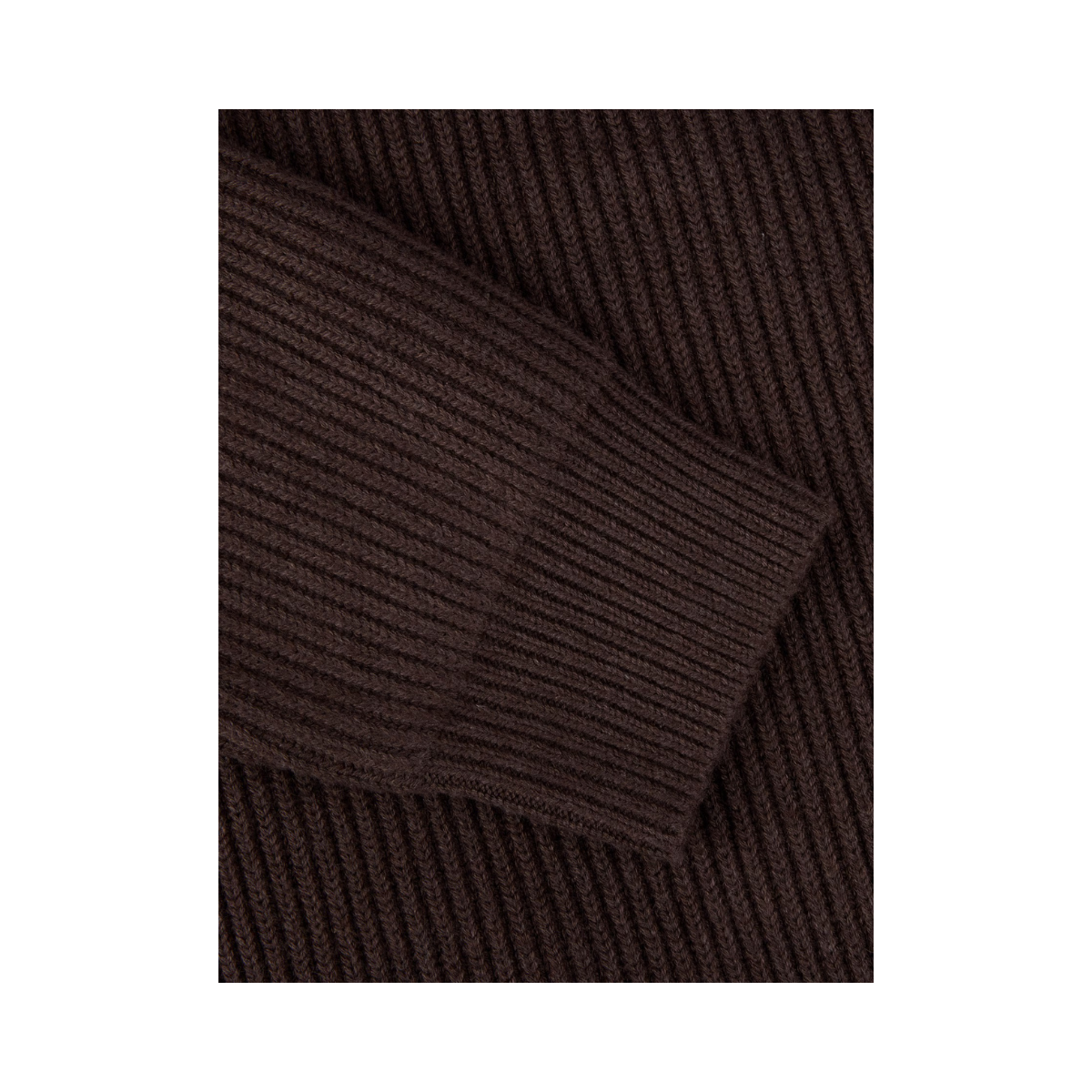 Cardigan Knitted Hybrid Buttoned - Brown