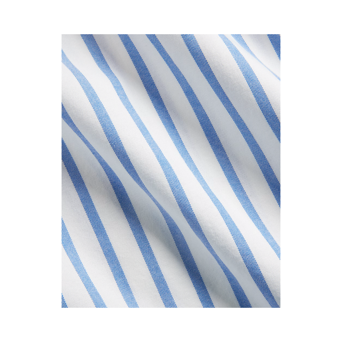 Long Sleeve Sport Shirt - Blue/White