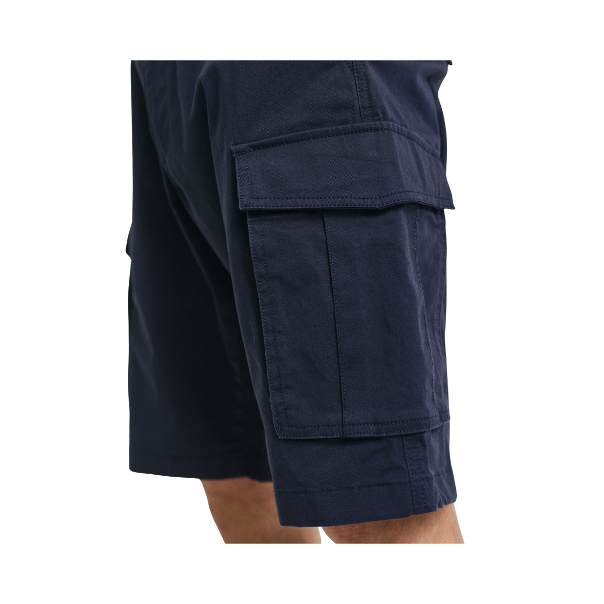 Relaxed Twill Cargo Shorts - Marine