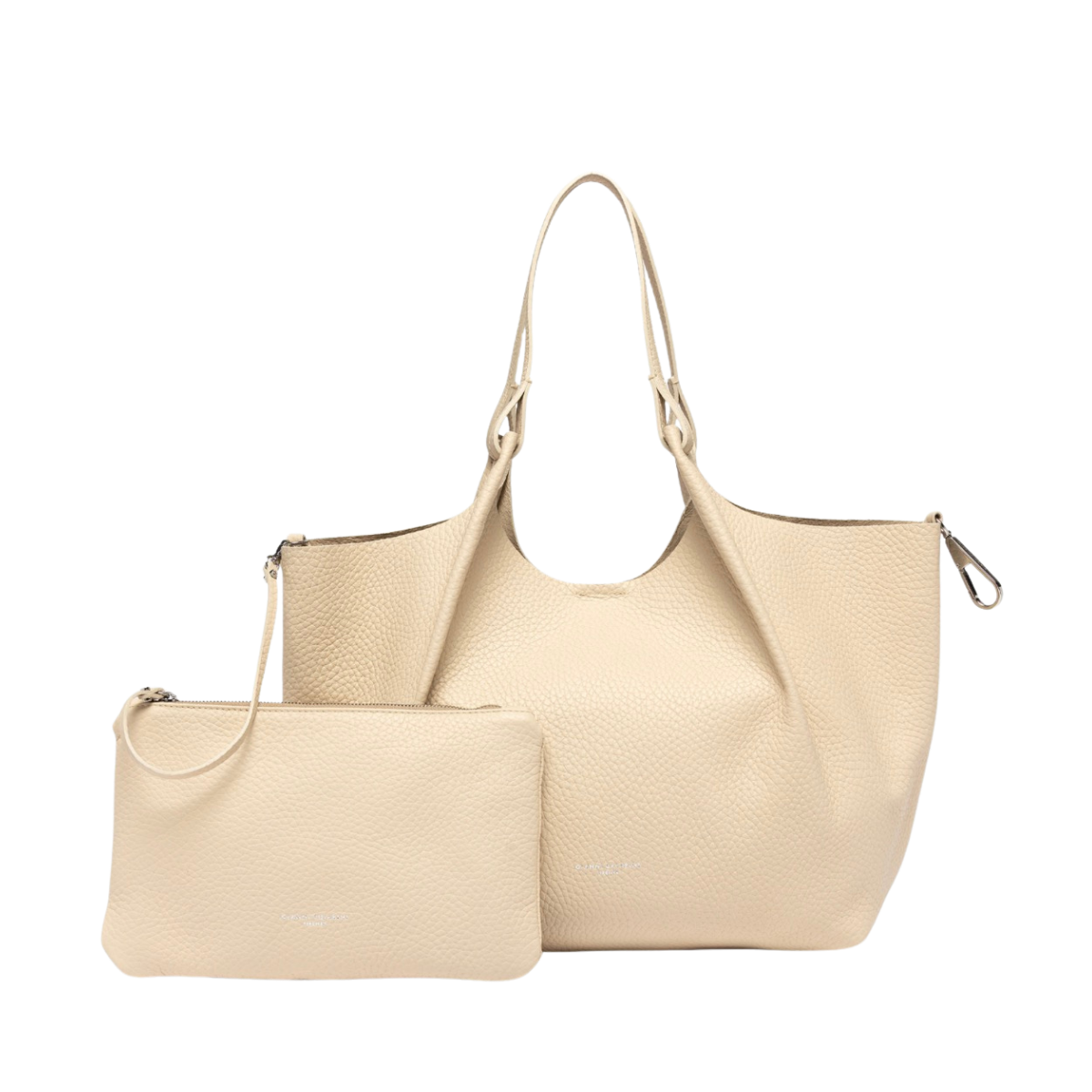 Dua Leather Handbag - Alabaster