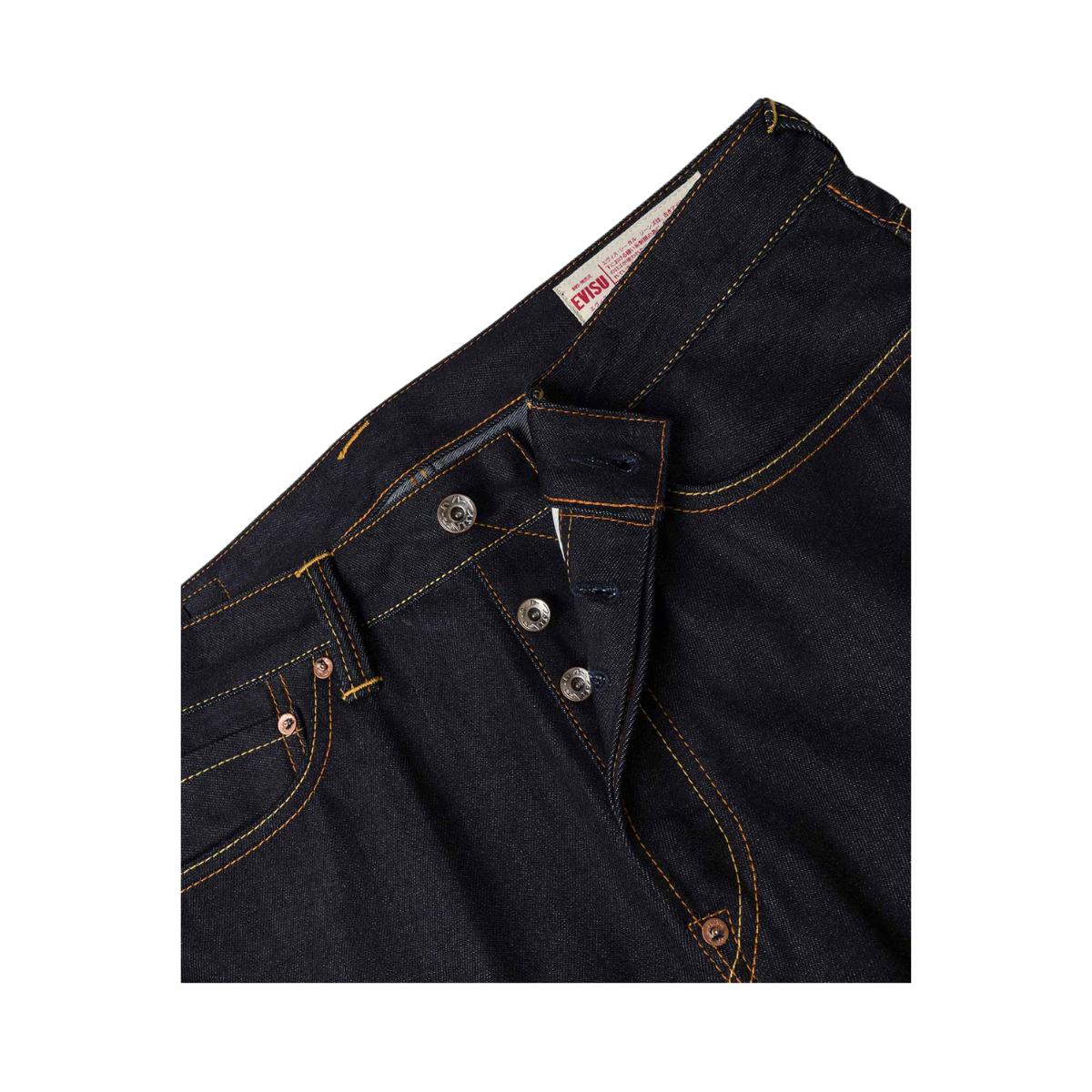 White Seagull Printed Pocket Jeans - RAW INDIGO