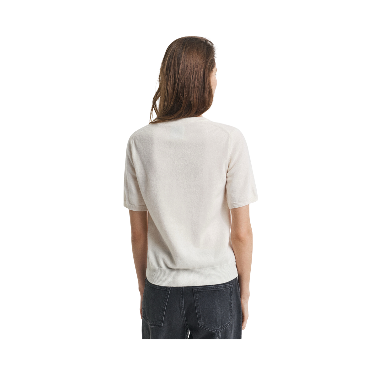 Superfine Lambswool SS C-Neck - Cream