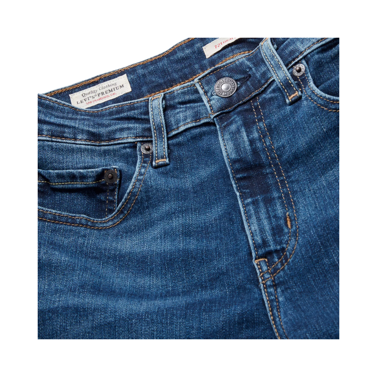 721 High Rise Skinny - Blue Wave Dark