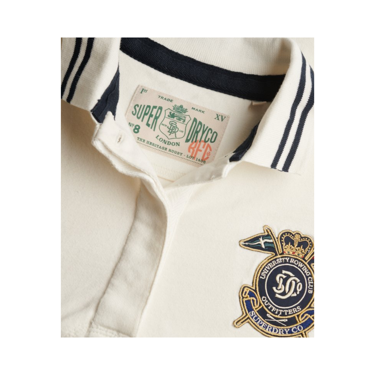 Crest Rugby Top - Off White