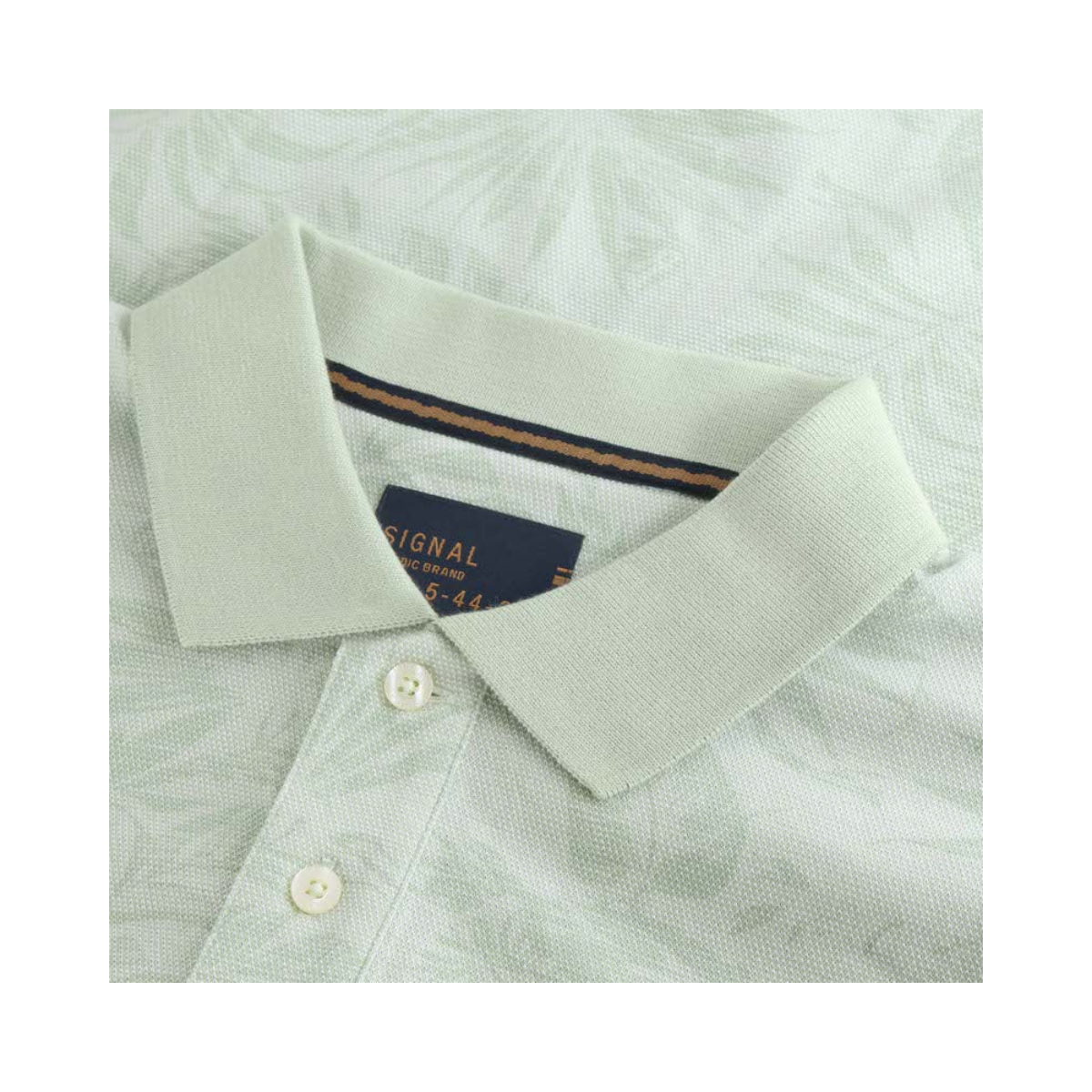 RavenSi Aop Jaquard Polo - Laurel Green