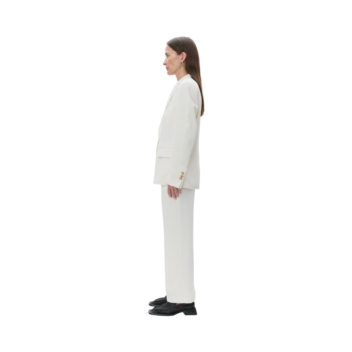 Hector Classic Gabardine Blazer - Ivory Shade