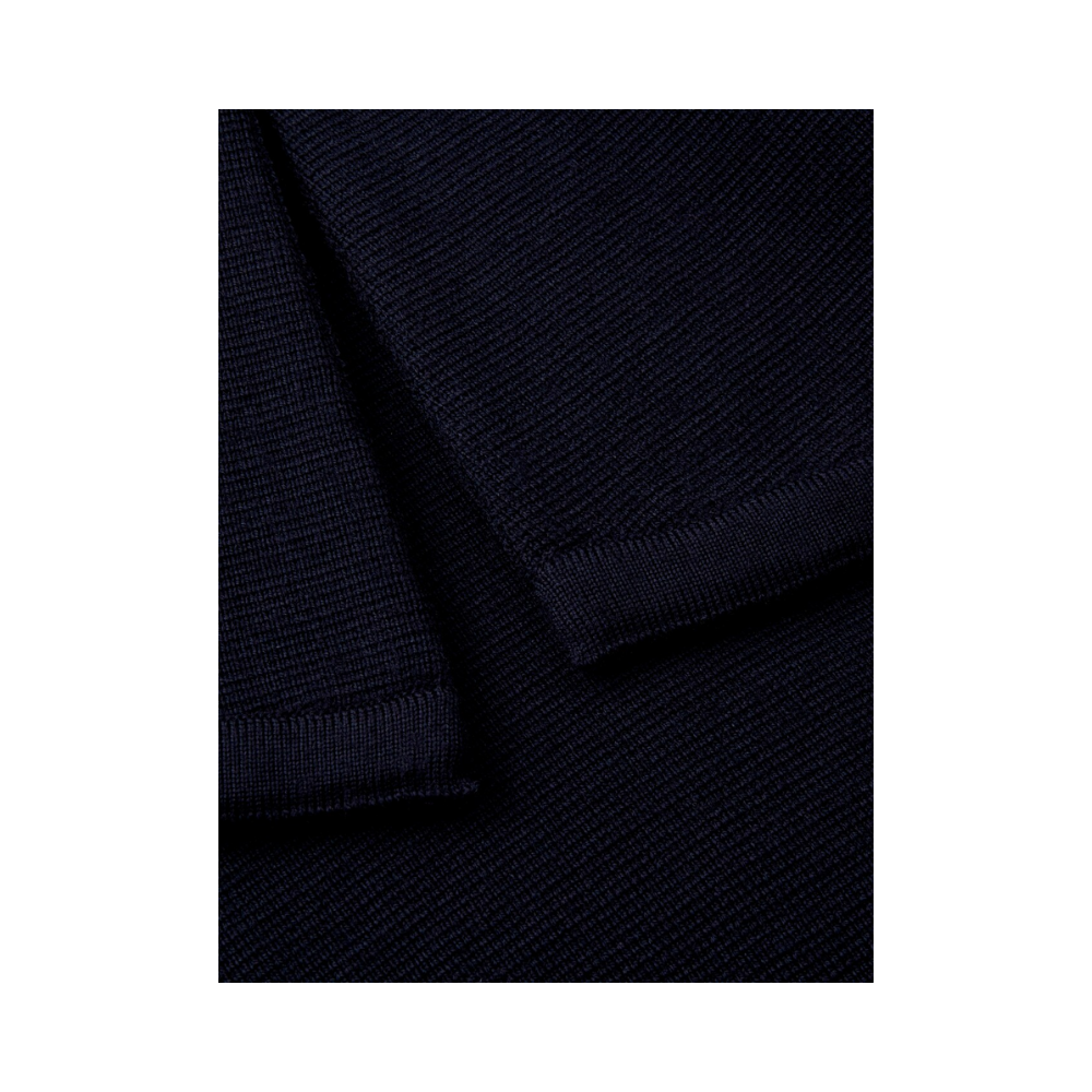 Mary Knit Poncho - Navy