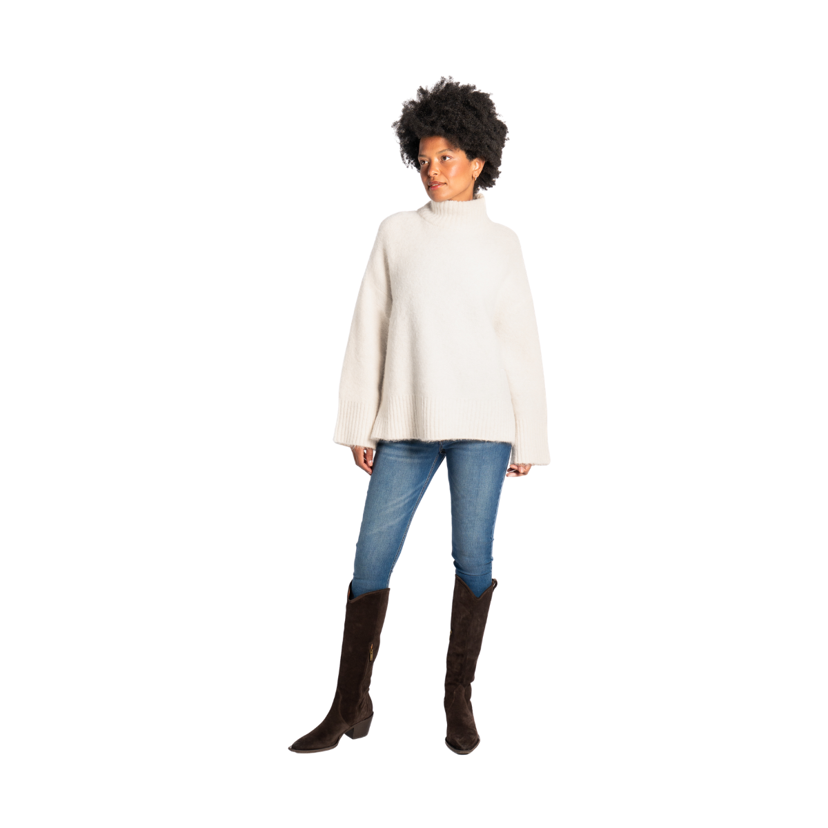 Noelle Sweater - White Alyssum
