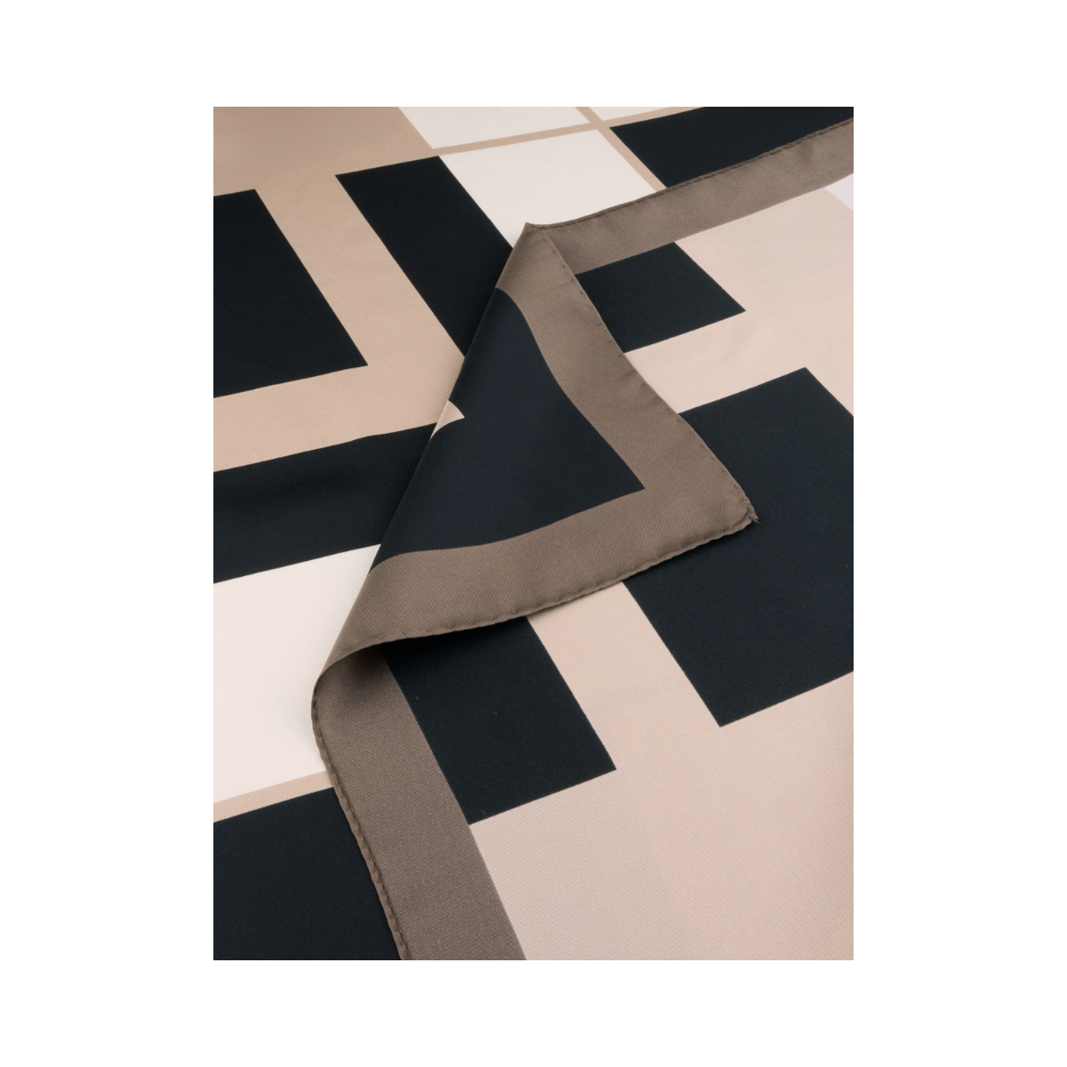 Silk Scarf - Dark Brown