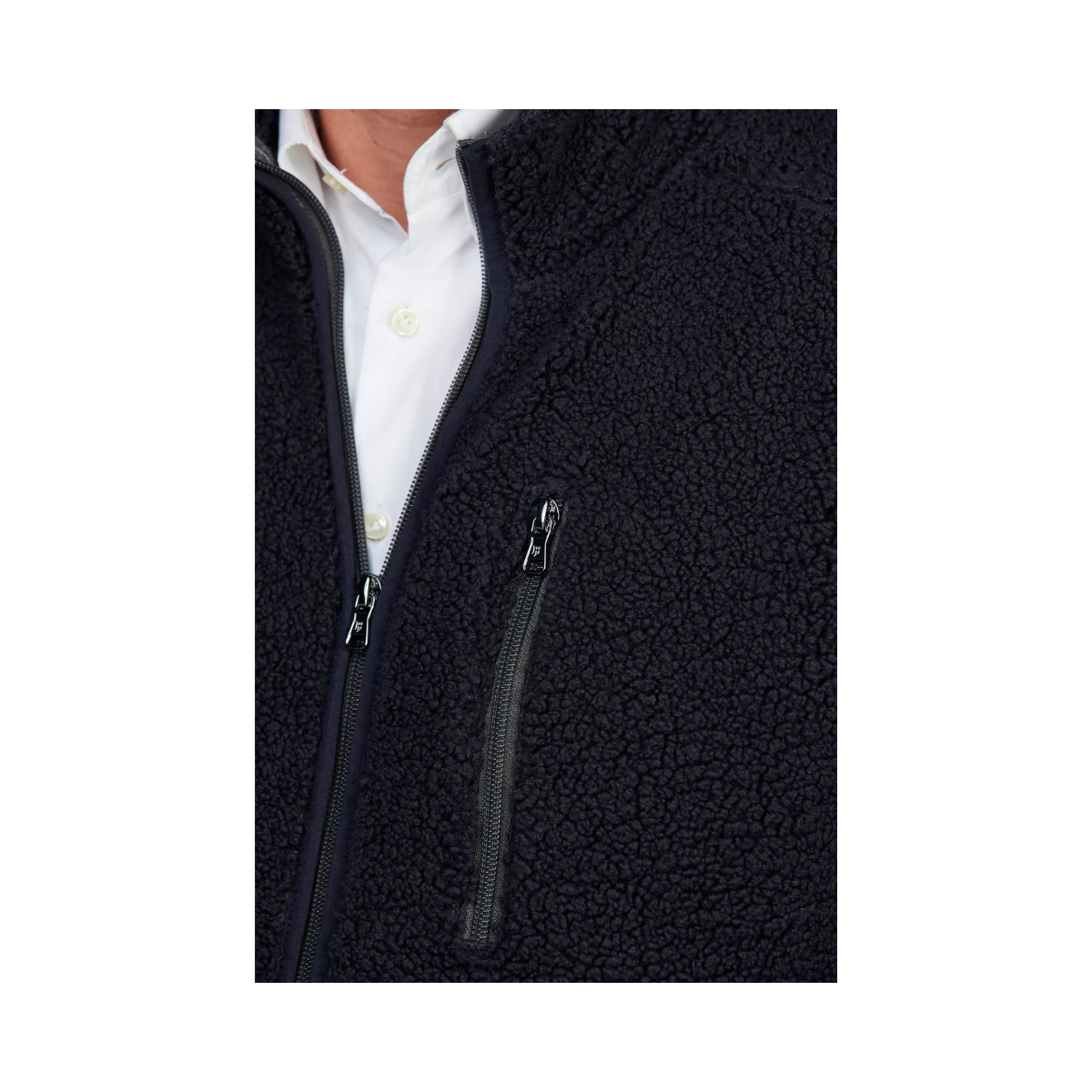 Pile Fleece Jacket - Navy