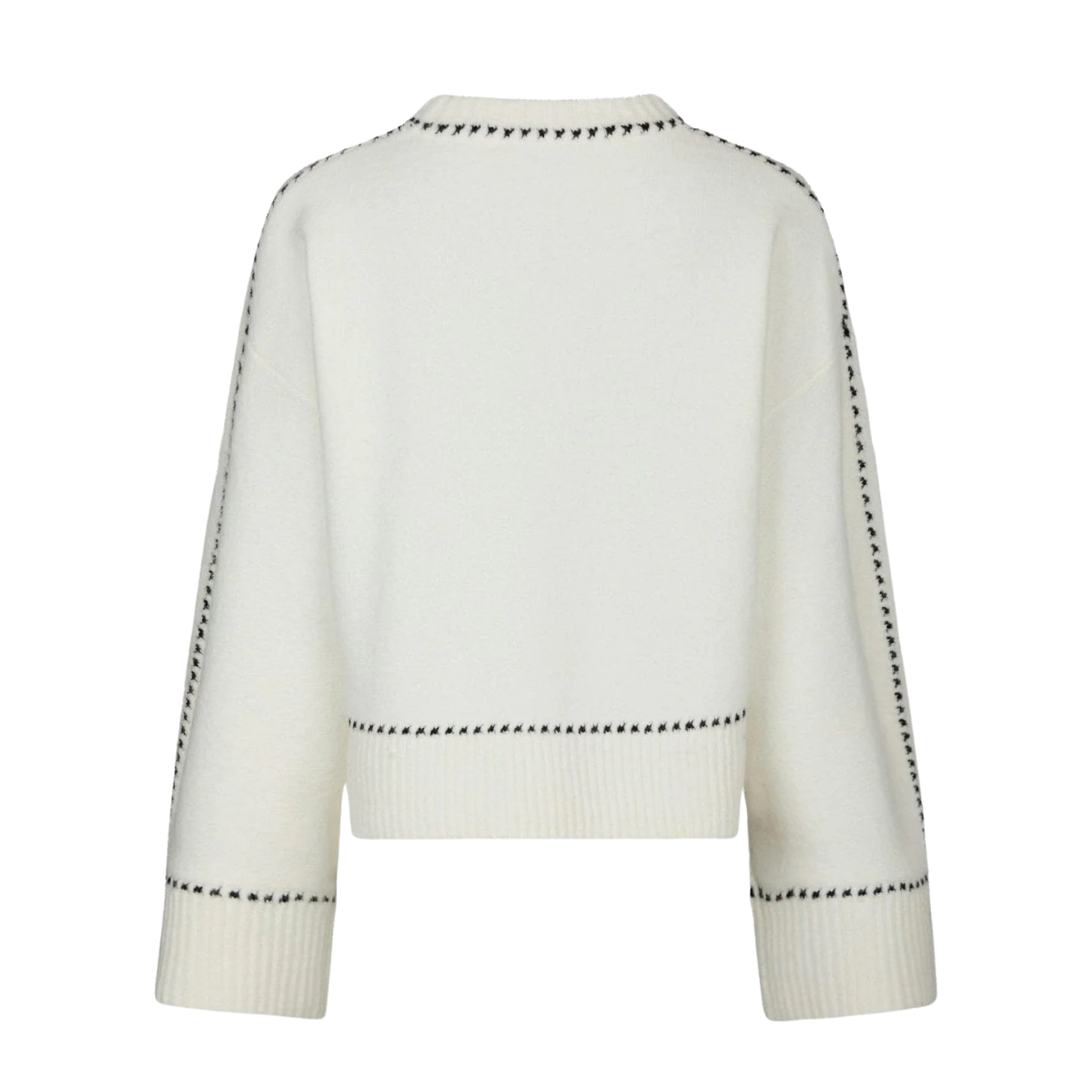 Roeme Knit Stitch Blouse - White